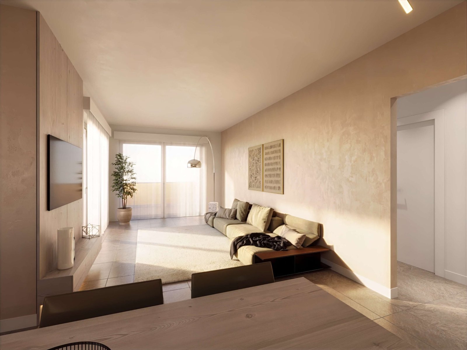 render soggiorno appartamento lago di garda torbole