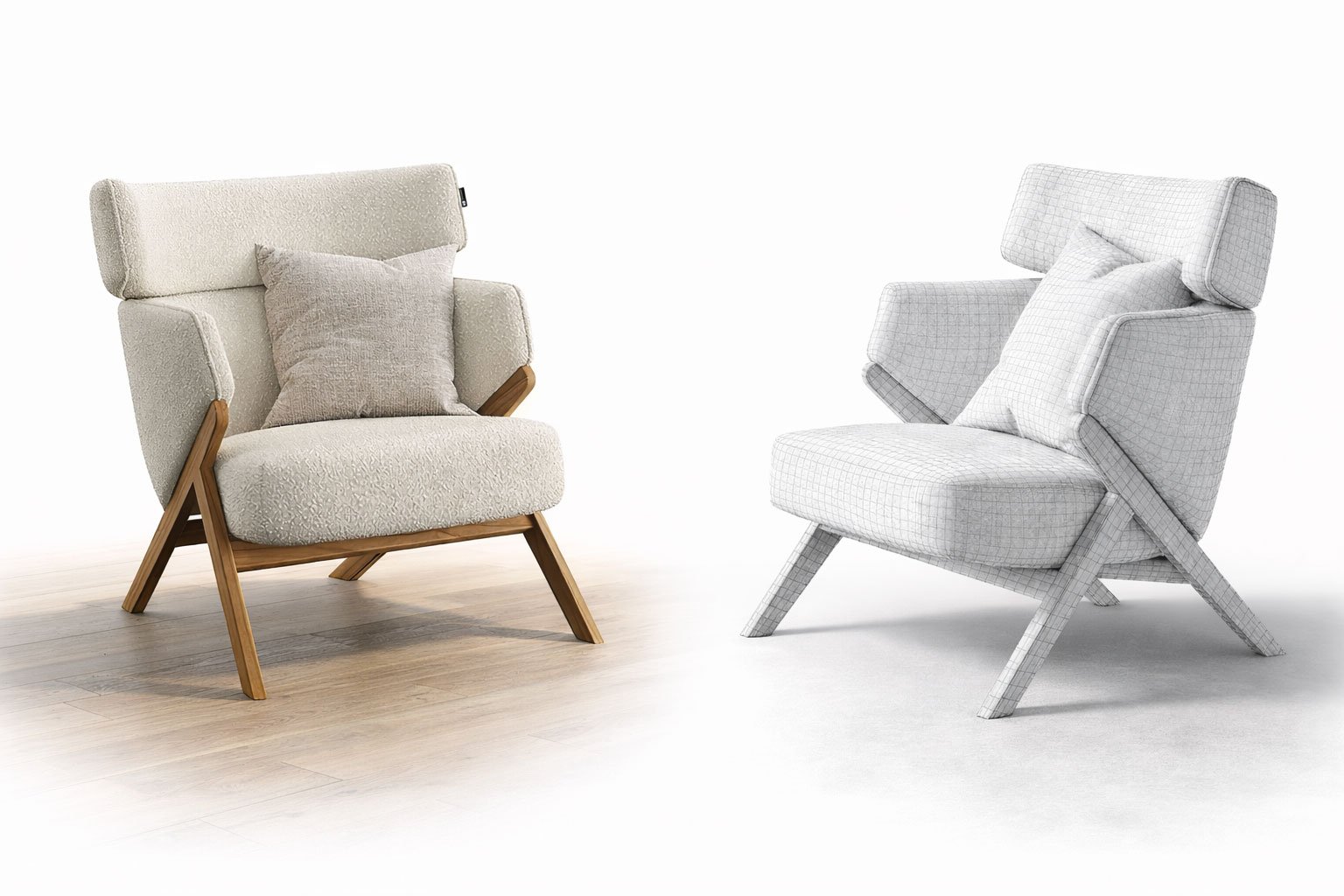 Arredamento personalizzato per render fotorealistici per arredo d'interni